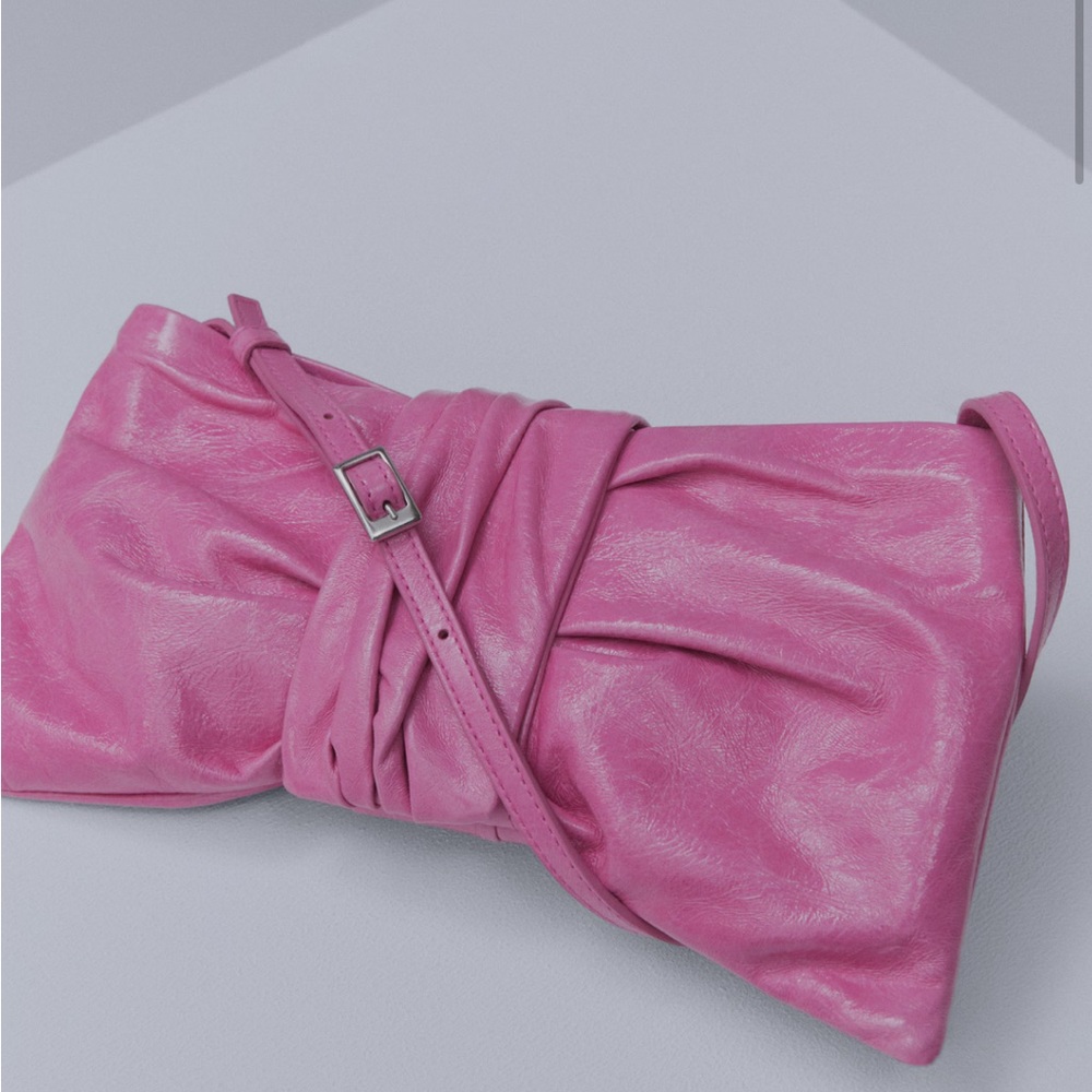 mango capsule collection pink bowtie bag